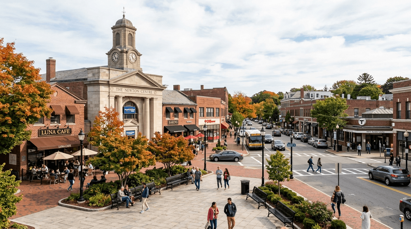 Living in Newton Centre, Newton: The Plaza Effect